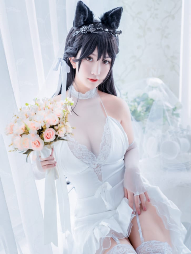 猫九酱Sakura –NO.11 碧蓝誓约欧根亲王爱宕婚纱[4V/95P/936MB]