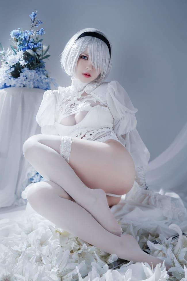 半半子 –NO.55 Automataヨルハ二号B型 白礼服[51P-91MB]