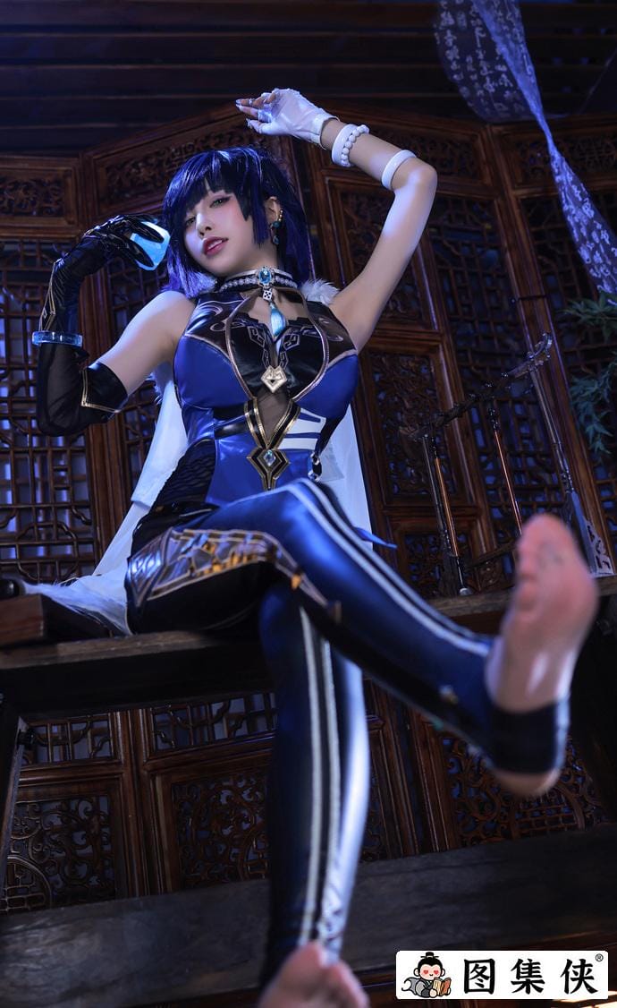 曼妙身姿水淼aqua夜兰礼服的原神cos作品免费哪里看