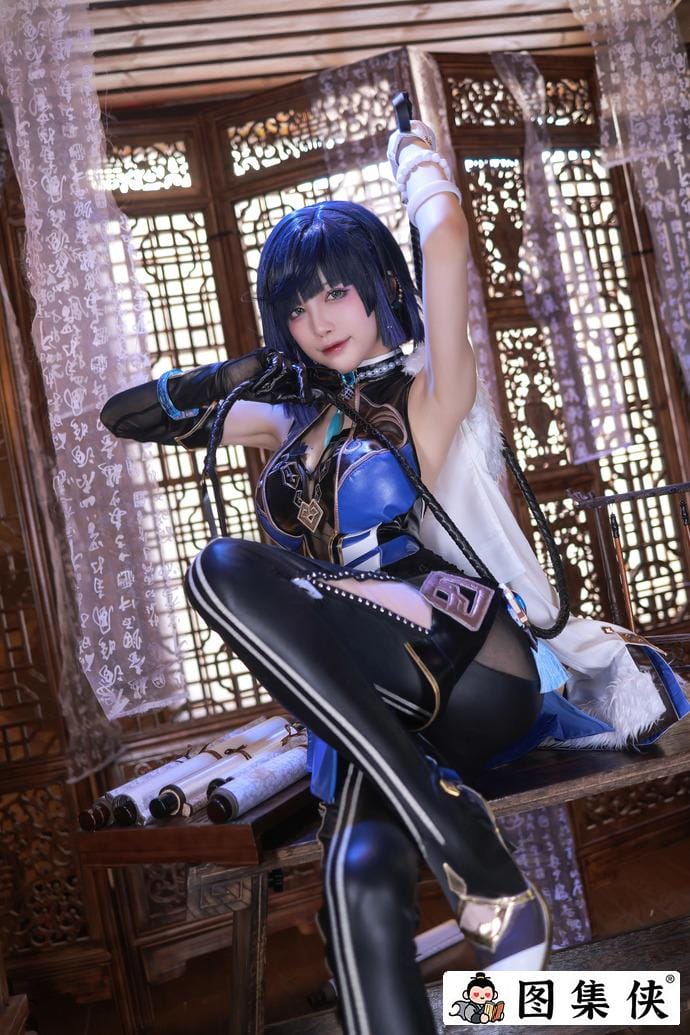 曼妙身姿水淼aqua夜兰礼服的原神cos作品免费哪里看