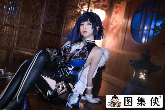 曼妙身姿水淼aqua夜兰礼服的原神cos作品免费哪里看