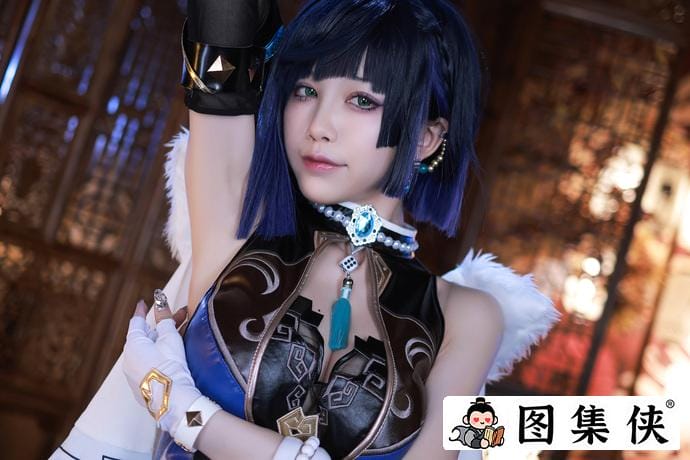 曼妙身姿水淼aqua夜兰礼服的原神cos作品免费哪里看