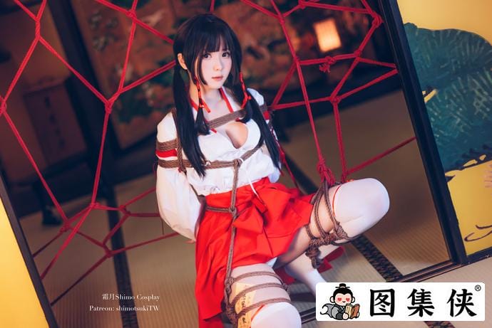 不简单！台湾宝藏coser霜月shimo捆绑图集 古典装束融合现代之美！