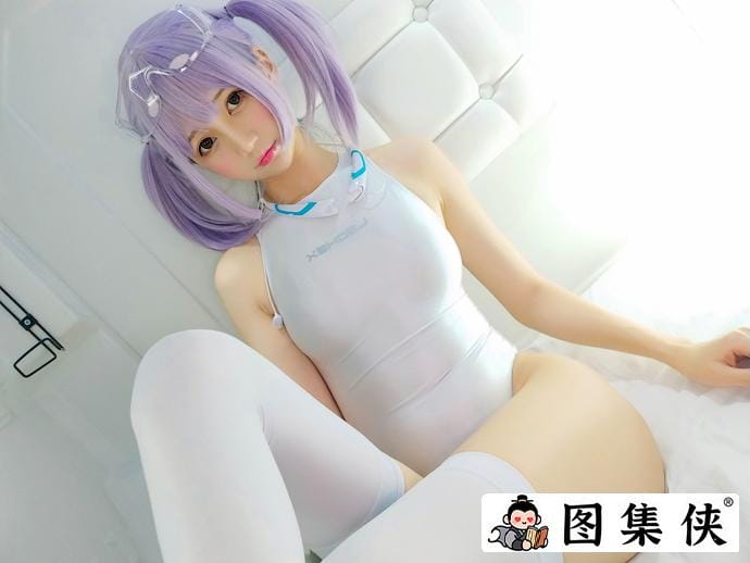 nagisa魔物喵紫色刻晴COS 少女贩卖娃娃机诱惑点引爆视觉冲击！