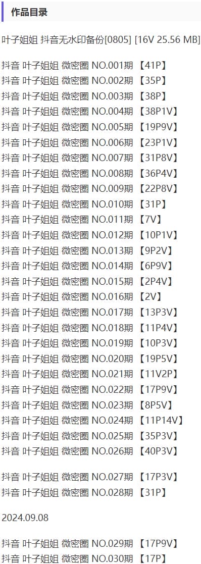 叶子姐姐 – 微密圈写真&amp;视频合集【持续更新中】