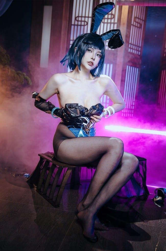 秋和柯基 – NO.110 夜兰 兔女郎 [92P-1.86GB]
