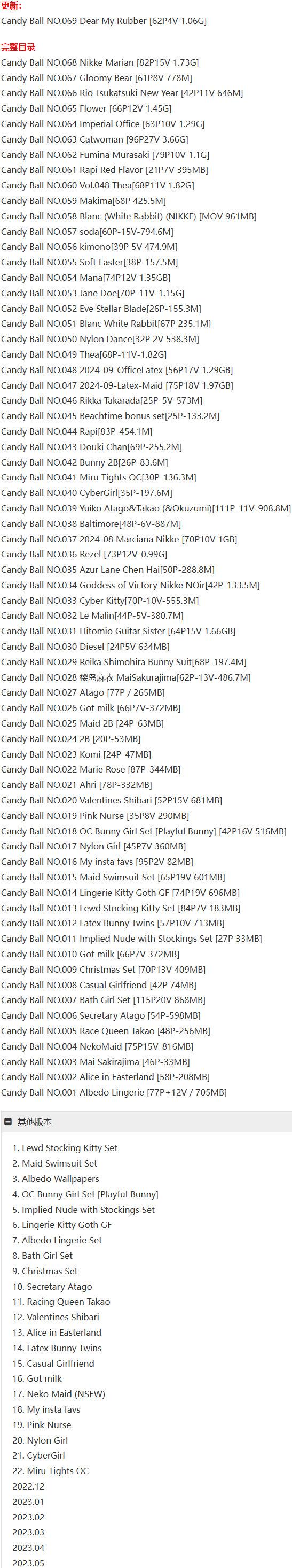 Candy Ball – 写真图包合集【持续更新中】