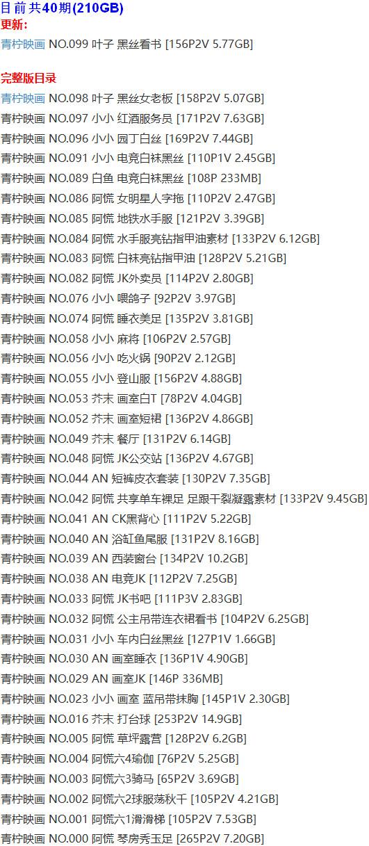 青柠映画 – 写真图片合集【持续更新中】