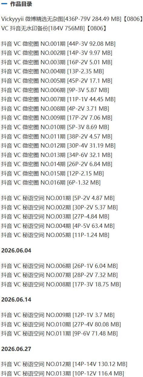 Vickyyyii(VC) – 微密圈等写真&视频合集【持续更新中】-1 Vickyyyii(VC) – 微密圈等写真&视频合集【持续更新中】